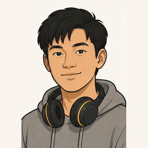 Illustrated portrait of Wes